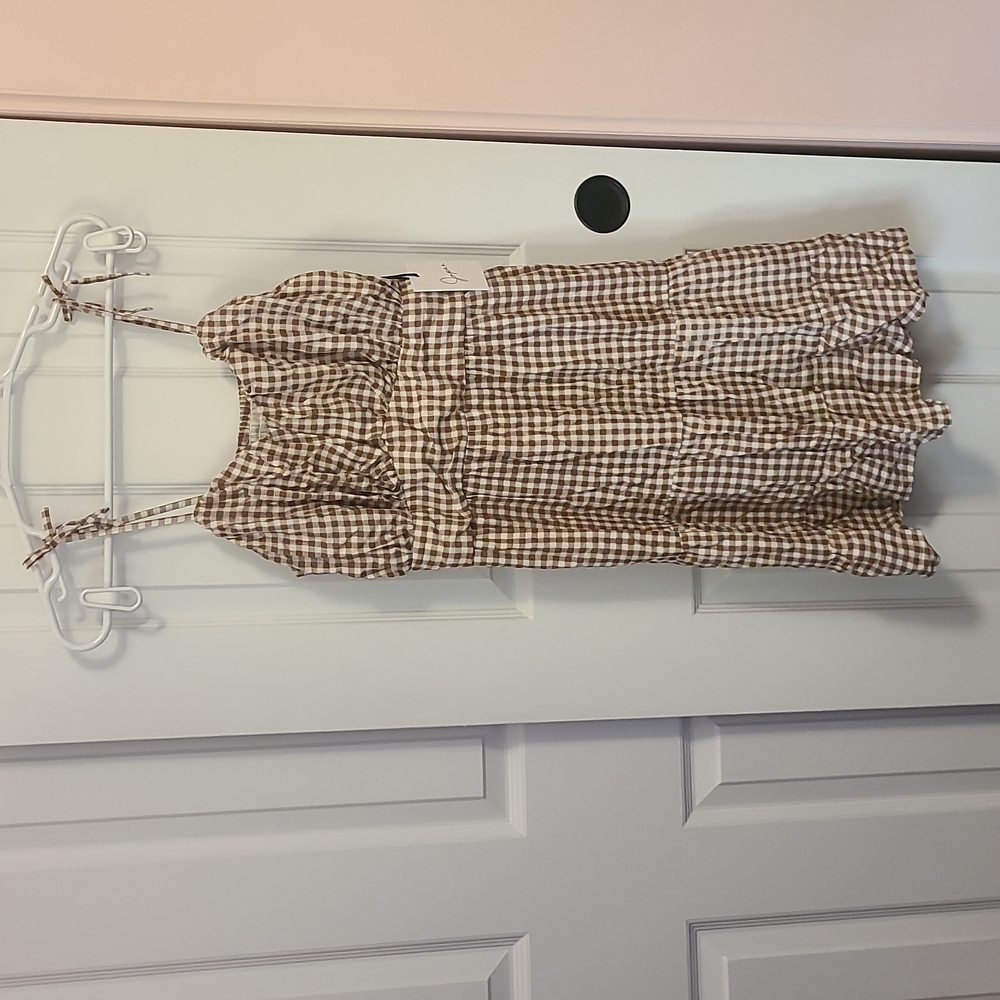 Juniors large japna plaid dress